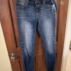 Buckle Dark Blue Skinny Jeans